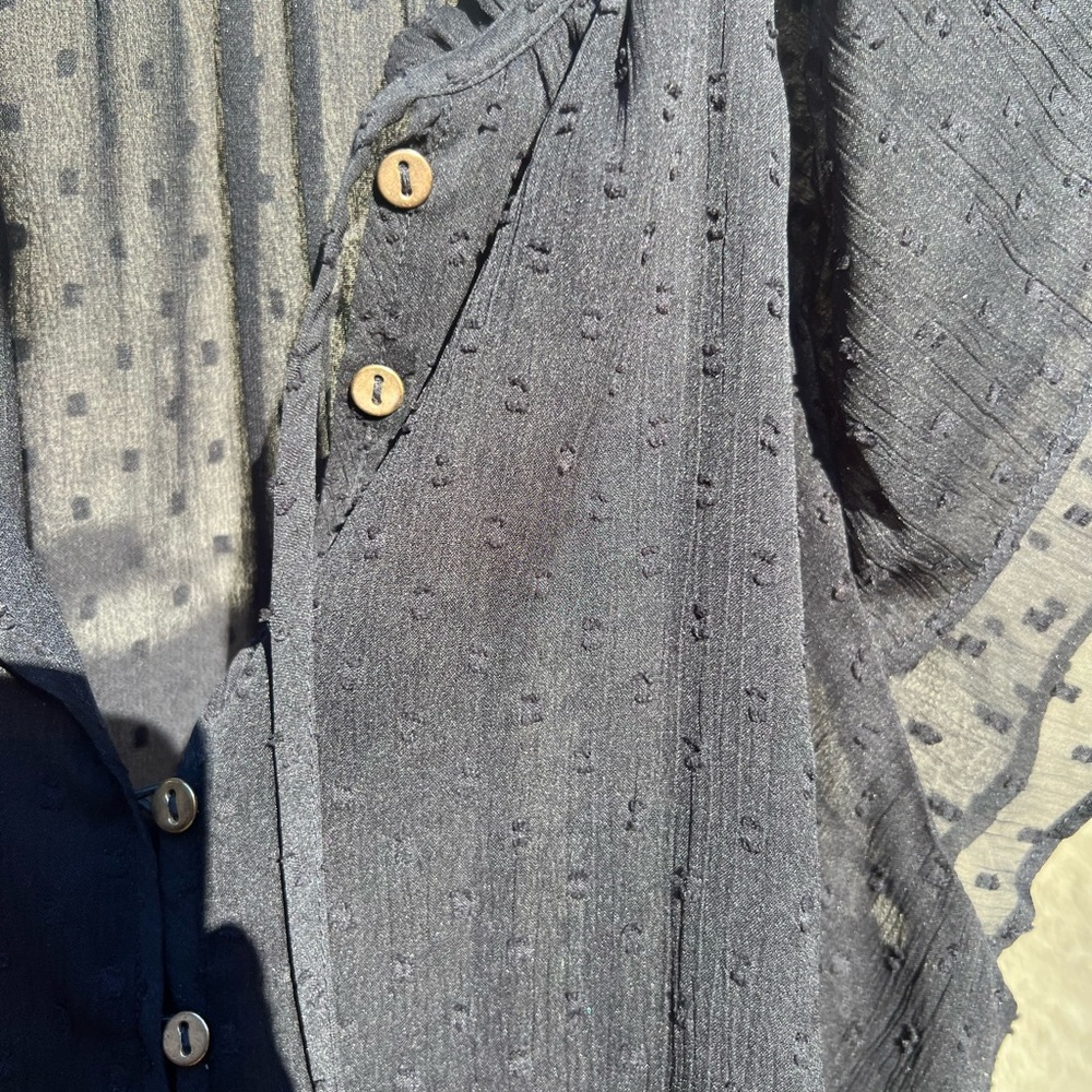 Cute Black Loft blouse size M
